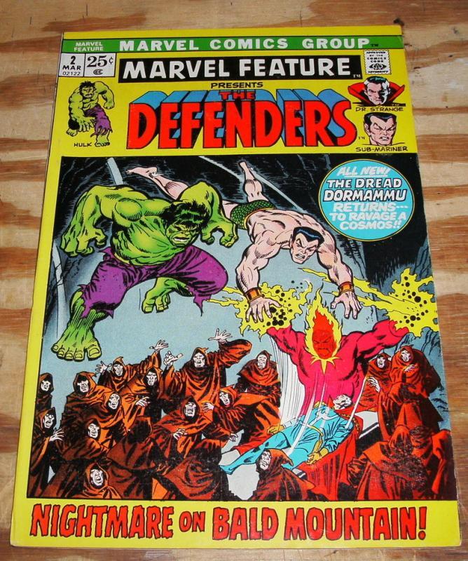 Marvel Feature #2 comic vf 8.0 (Defenders)