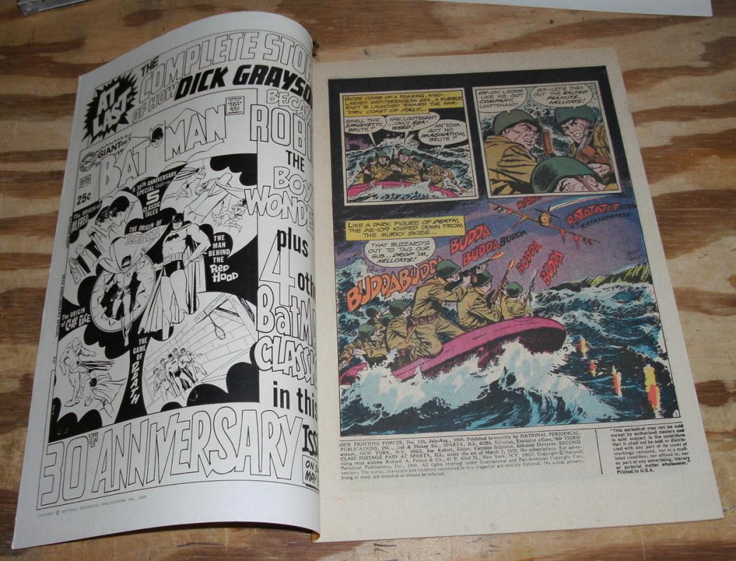 Our Fighting Forces #120 comic very fine 8.0