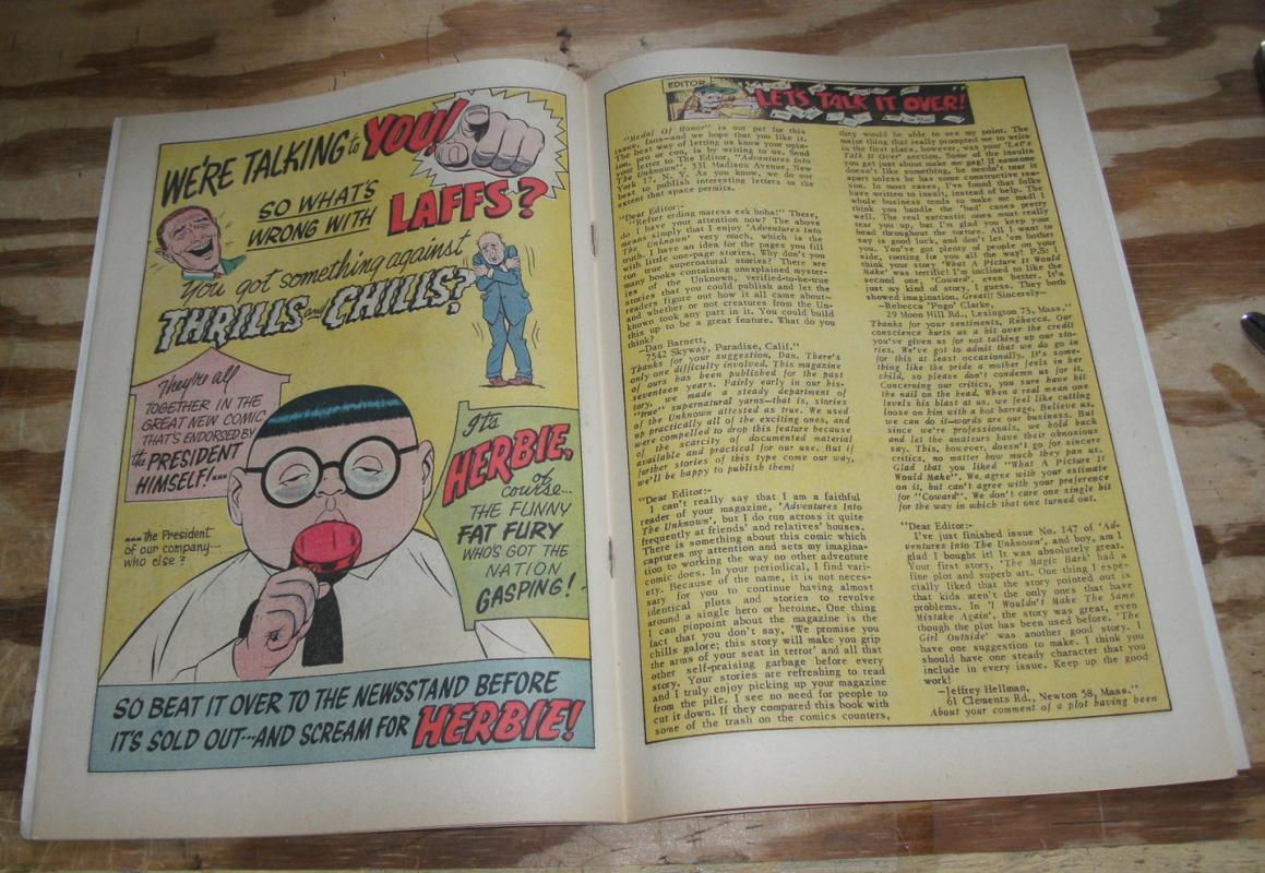 Adventures Into the Unknown #149 comic book fn 6.0