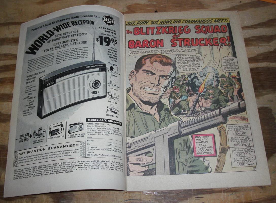 Sgt. Fury #14 comic fn+ 6.5