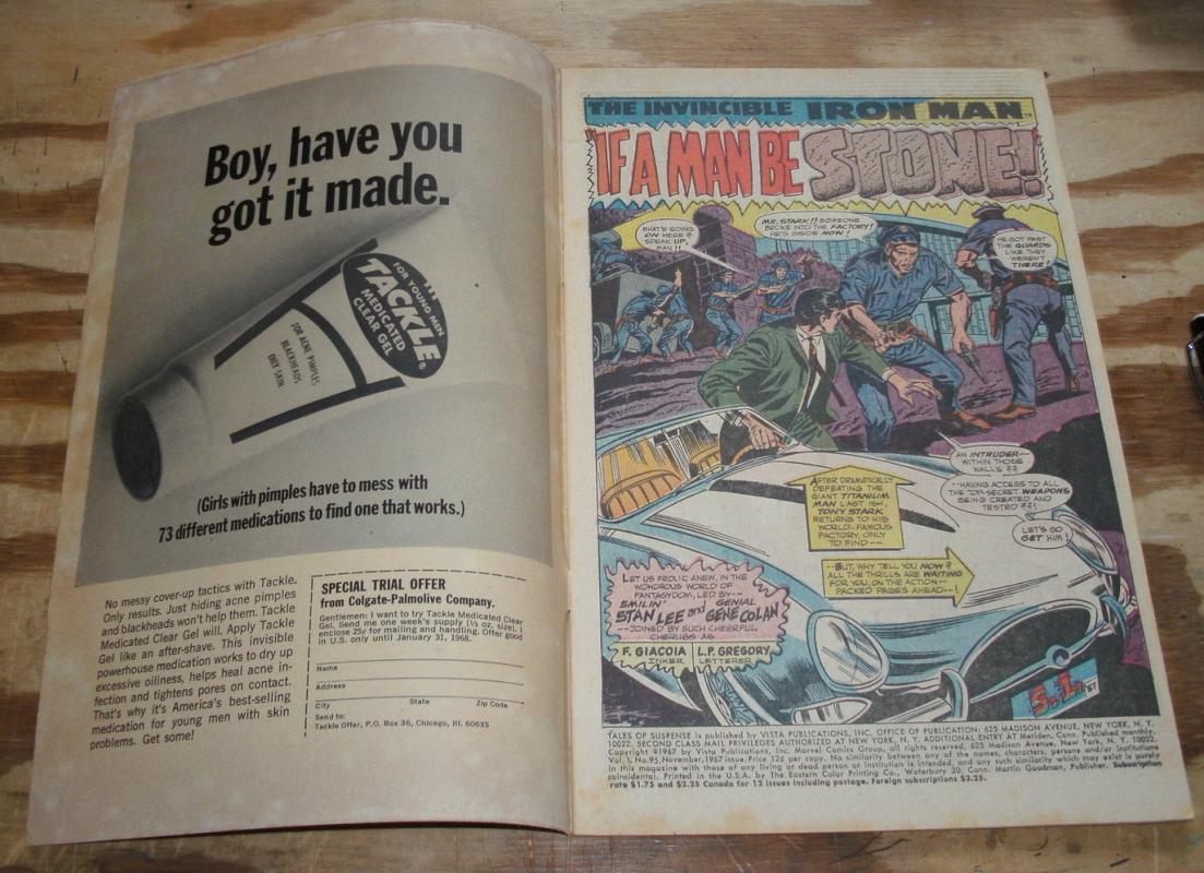 Tales of Suspense #95 comic book fn/vf 7.0