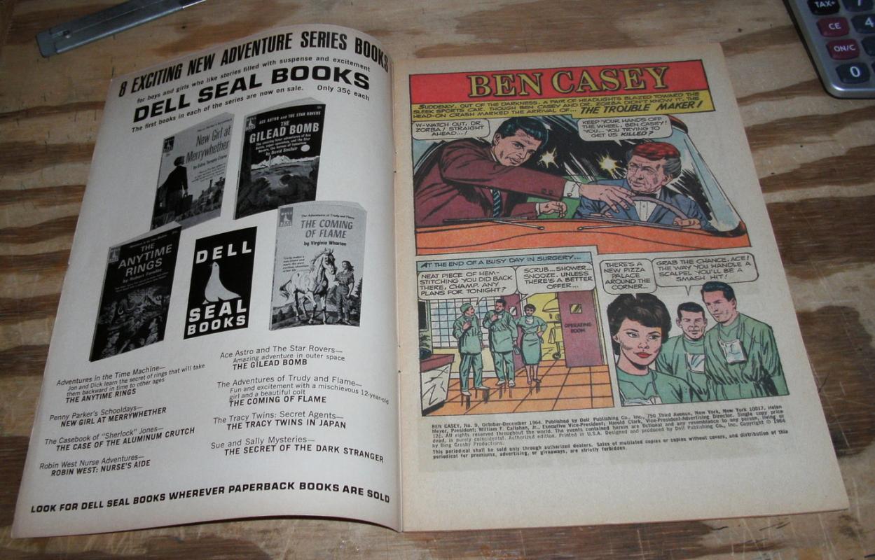 Ben Casey #9 comic very good plus 4.5