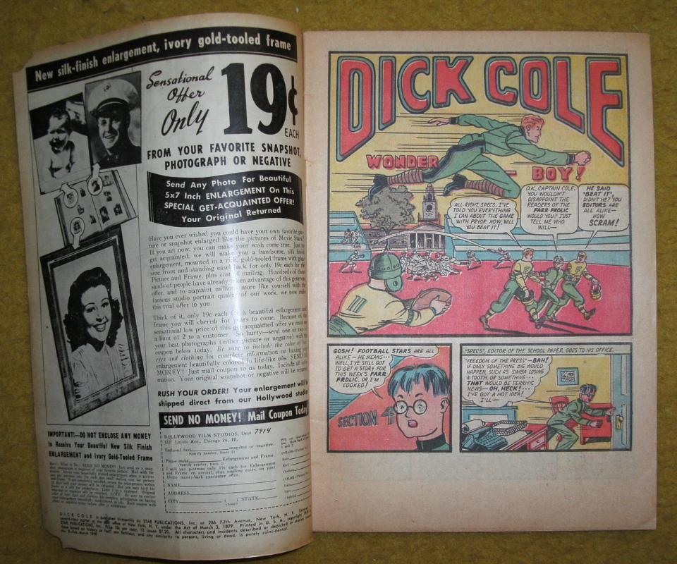 Dick Cole #8 comic vg 4.0