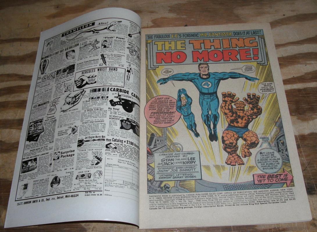 Fantastic Four #78 comic book very fine 8.0