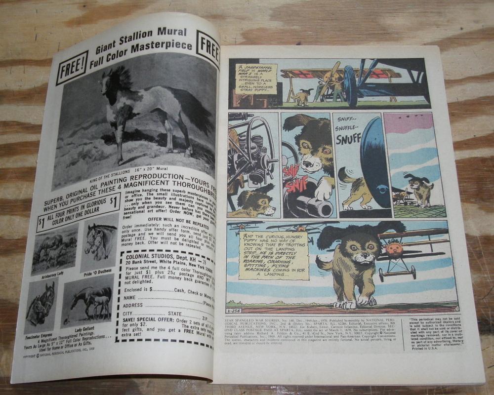 Star Spangled War Stories presents Enemy Ace #148 comic book very fine 8.0