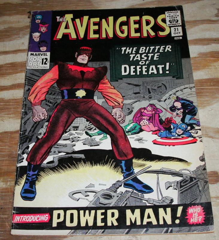 The Avengers #21 comic book vg/fn 5.0