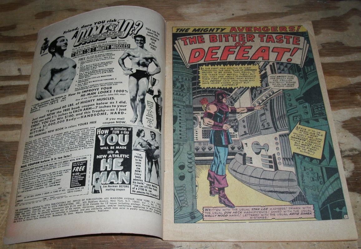 The Avengers #21 comic book vg/fn 5.0