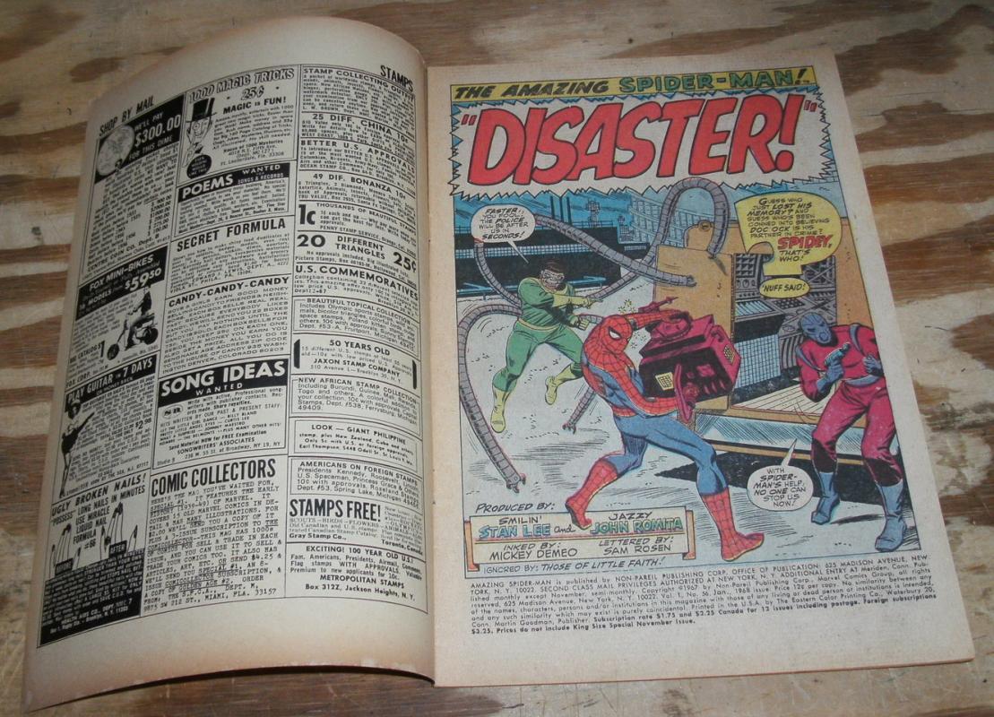Amazing Spider-man #56 comic book fn/vf 7.0