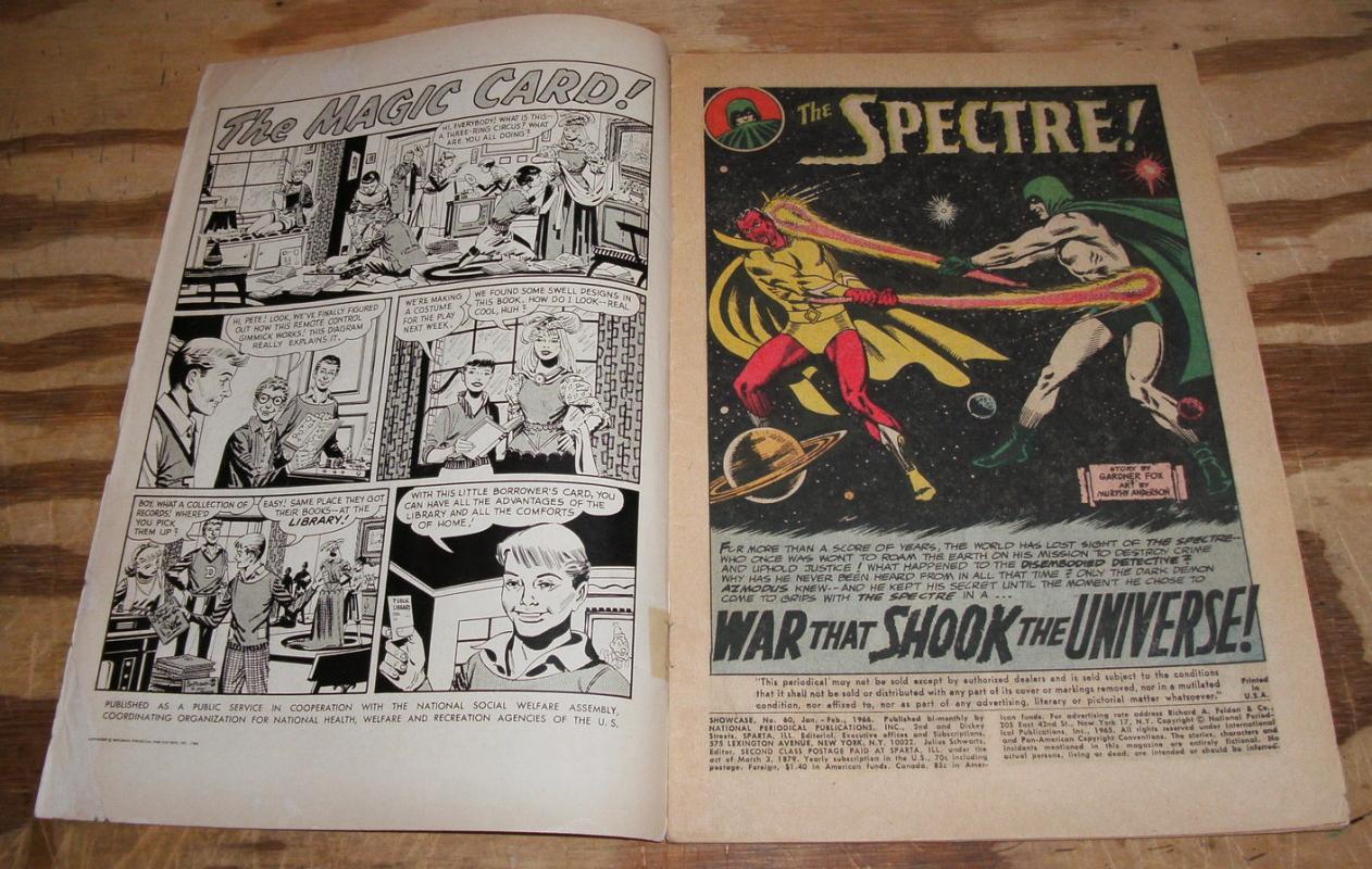 Showcase #60 comic vg 4.0 (Spectre)