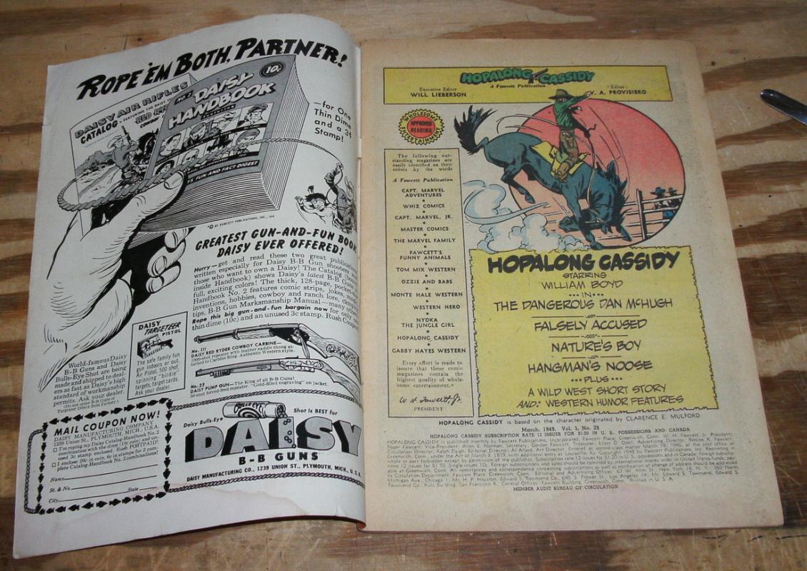 Hopalong Cassidy #29 comic vg/fn 5.0