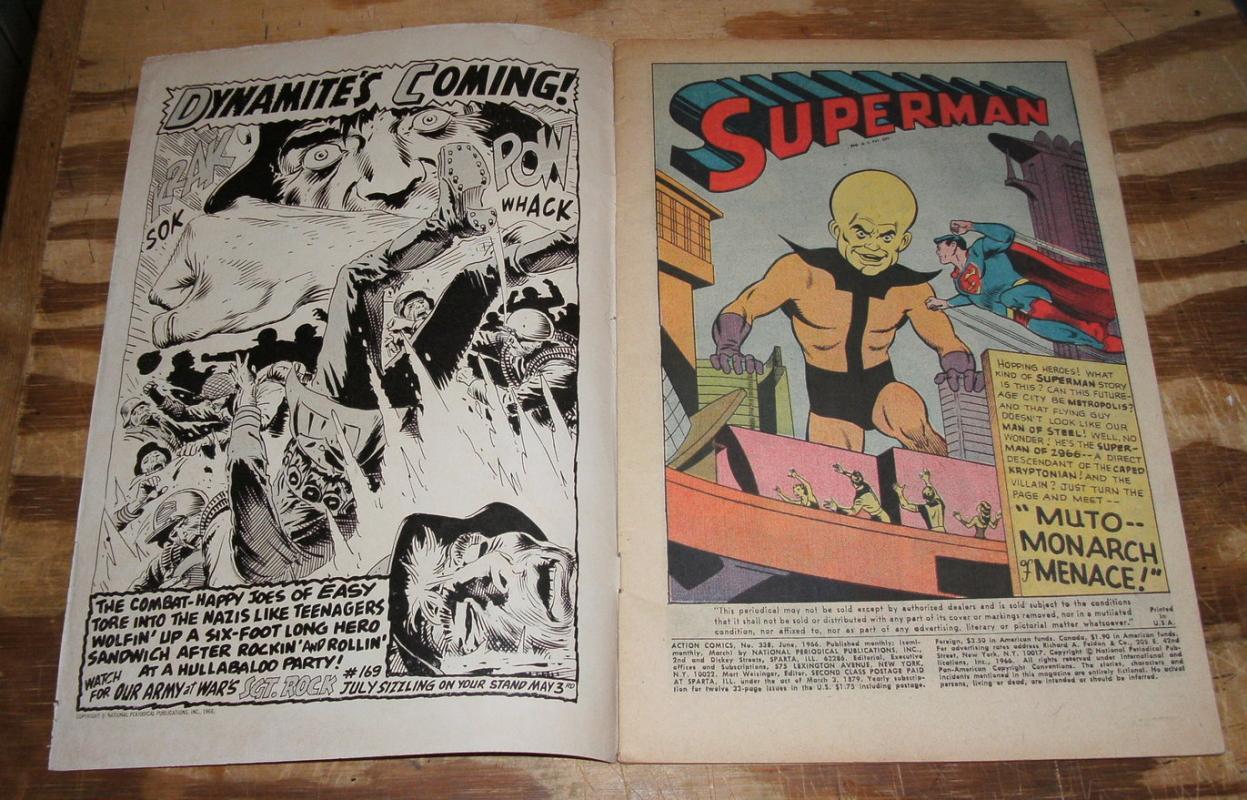 Action Comics #338 comic book vg 4.0