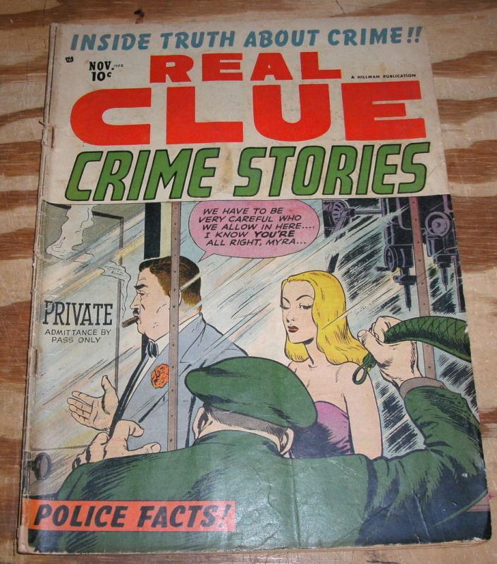 Real Clue Crime Stories vol 7 #9 comic book vg 4.0