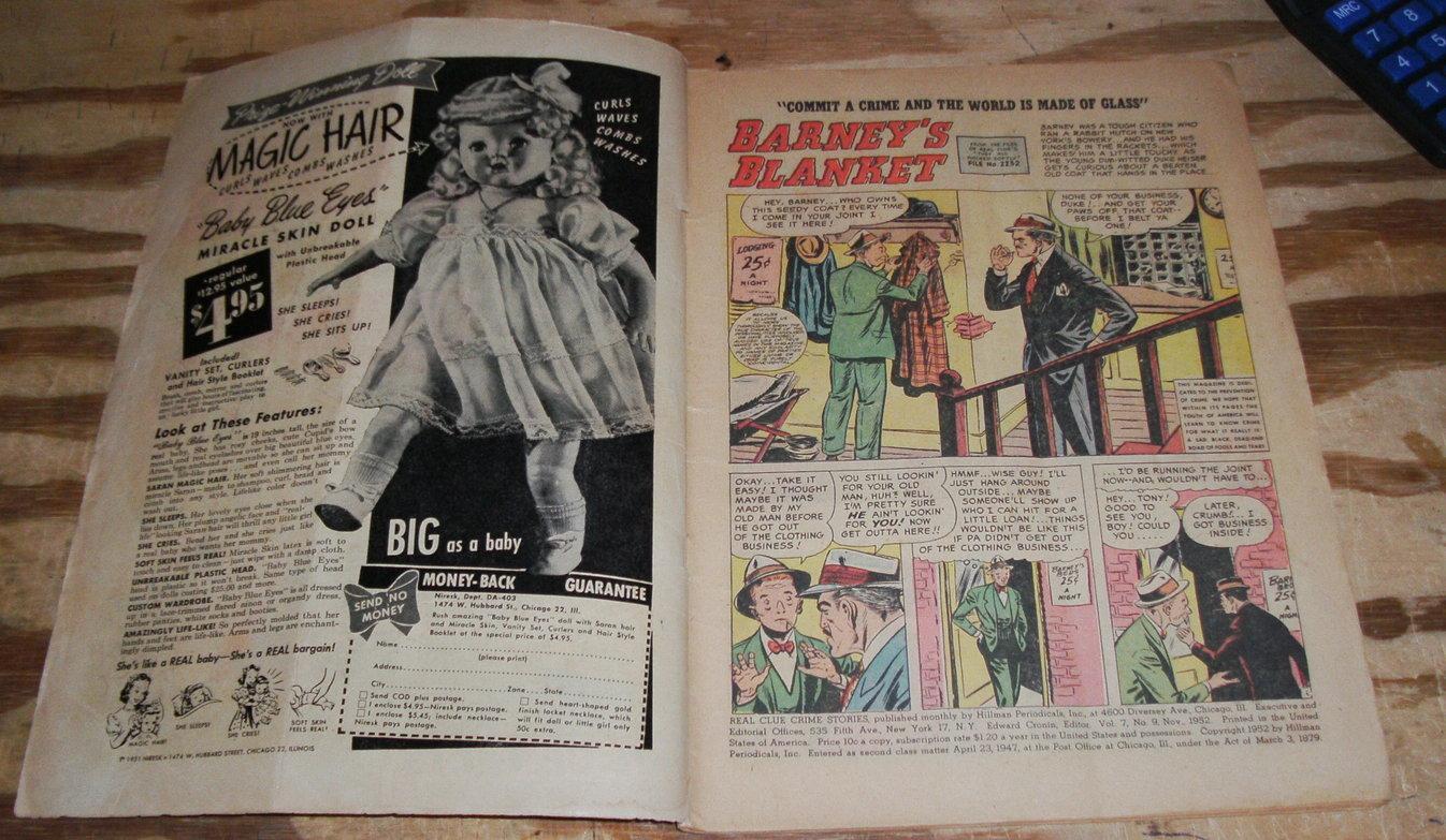 Real Clue Crime Stories vol 7 #9 comic book vg 4.0