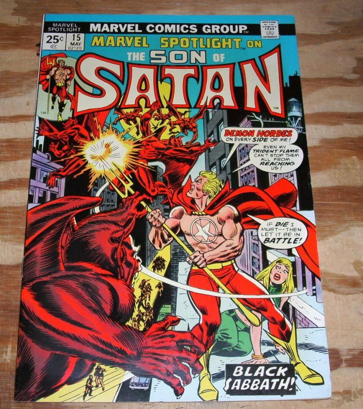 Marvel Spotlight on The Son of Satan #15 comic book near mint 9.4