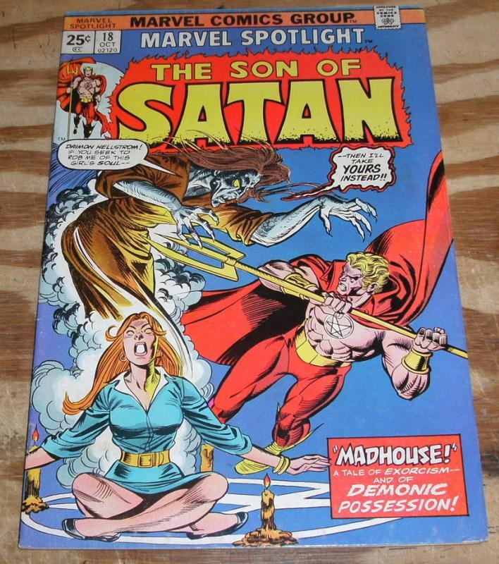 Marvel Spotlight on The Son of Satan #18 comic book very fine/near mint 9.0