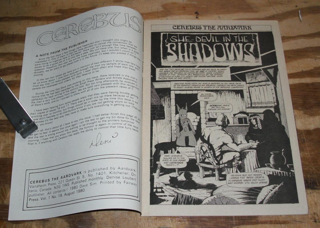 Cerebus #19 comic book very fine 8.0