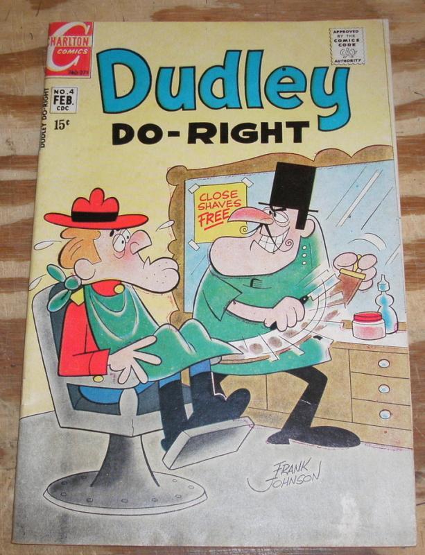 Dudley Do-Right #4 comic book vg/fn 5.0