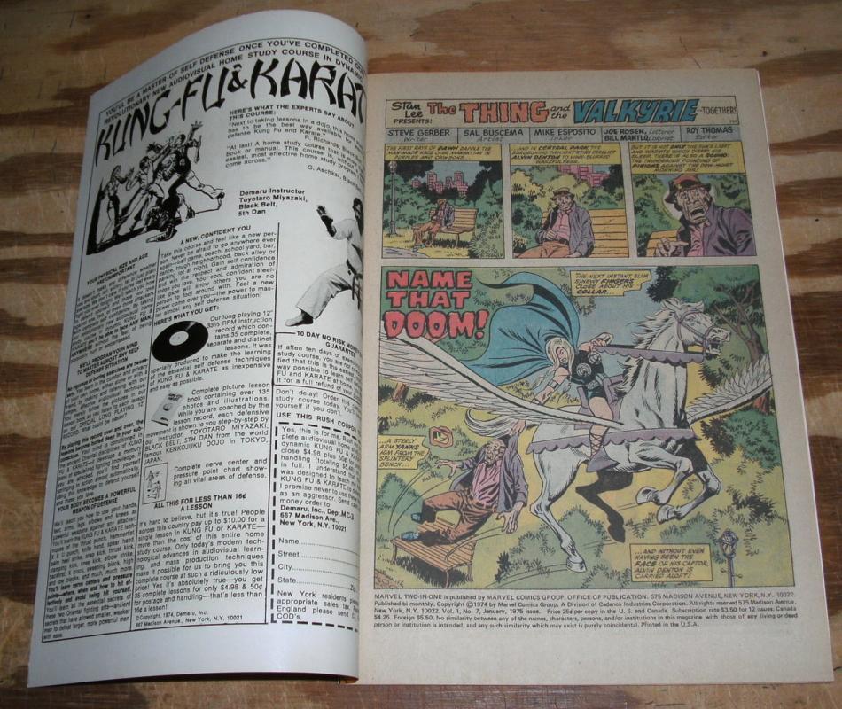 Marvel Two-In-One #7 comic book near mint 9.4