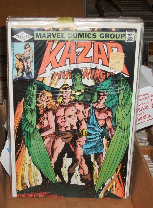 Kazar the Savage 8 issue assortment of comic books
