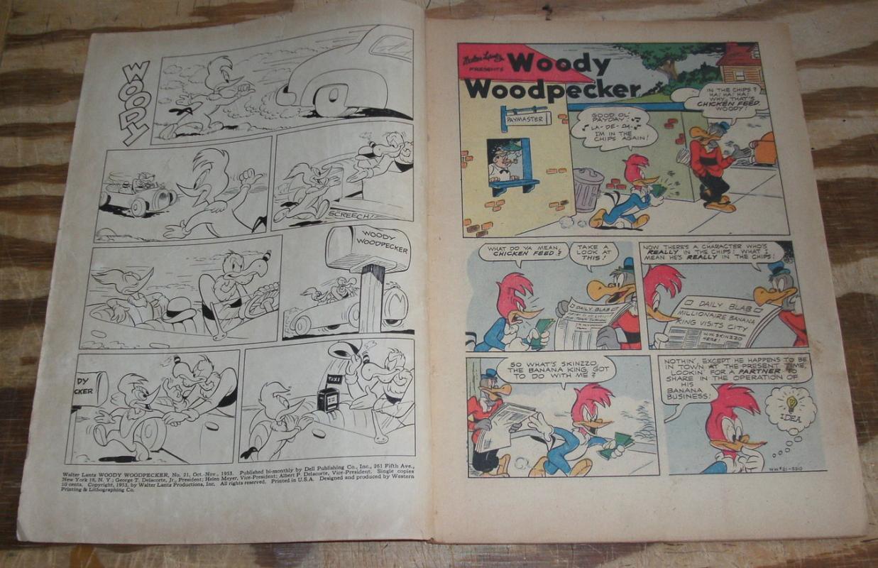 Woody Woodpecker #21 comic book vg 4.0