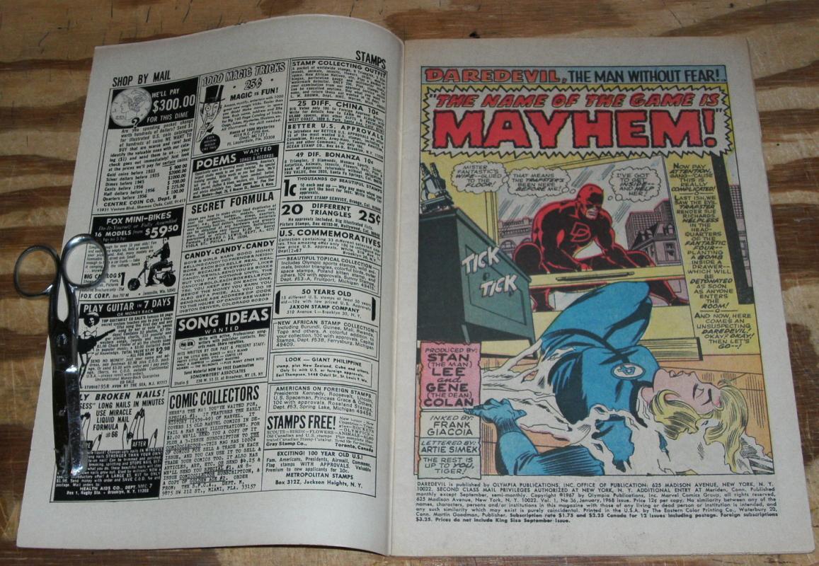 Daredevil the Man Without Fear #36 very fine 8.0