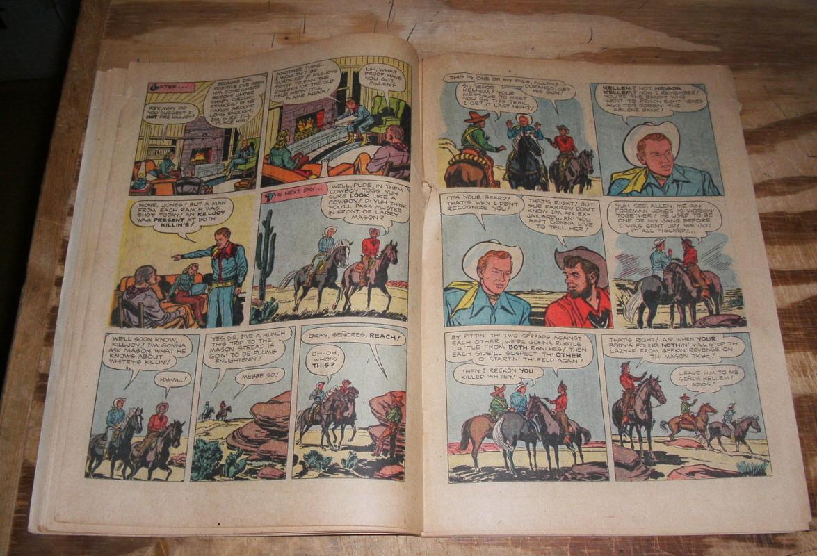 Rex Allen #3 comic book g/vg autographed