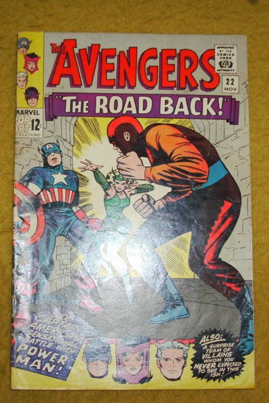 Avengers #22 comic book very good/fine 5.0