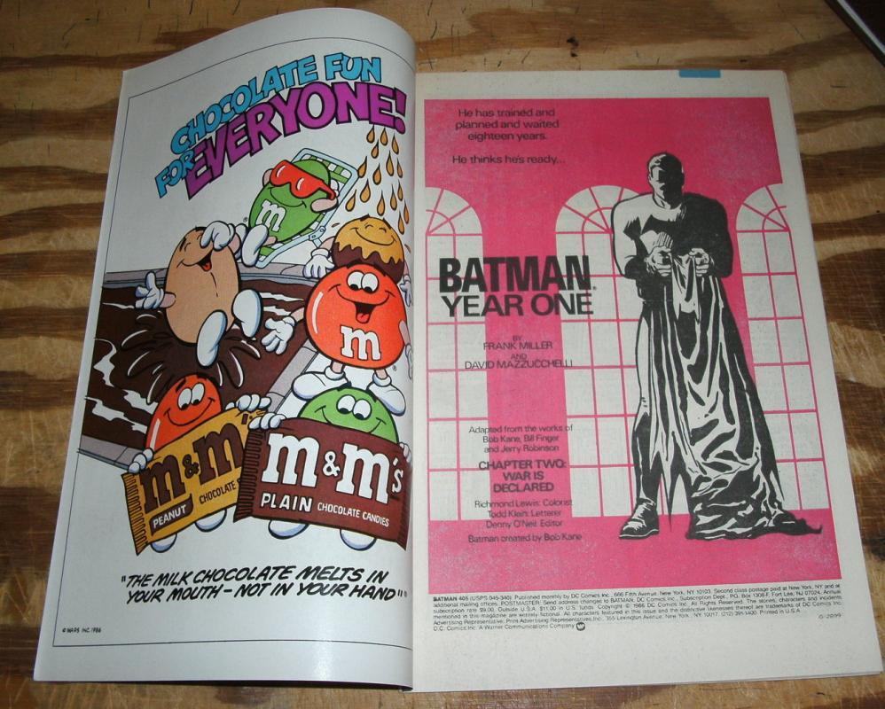 Batman #405 comic book near mint 9.4