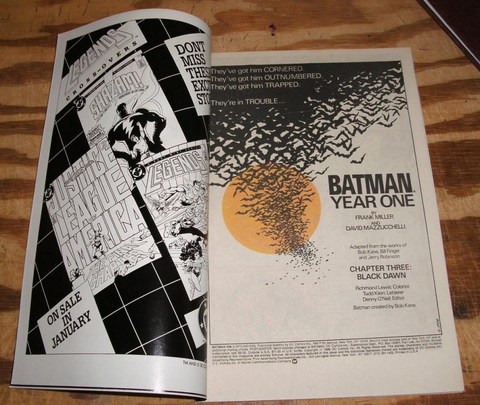 Batman #406 comic book near mint plus 9.6