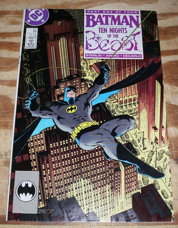 Batman #417 comic book near mint minus 9.2