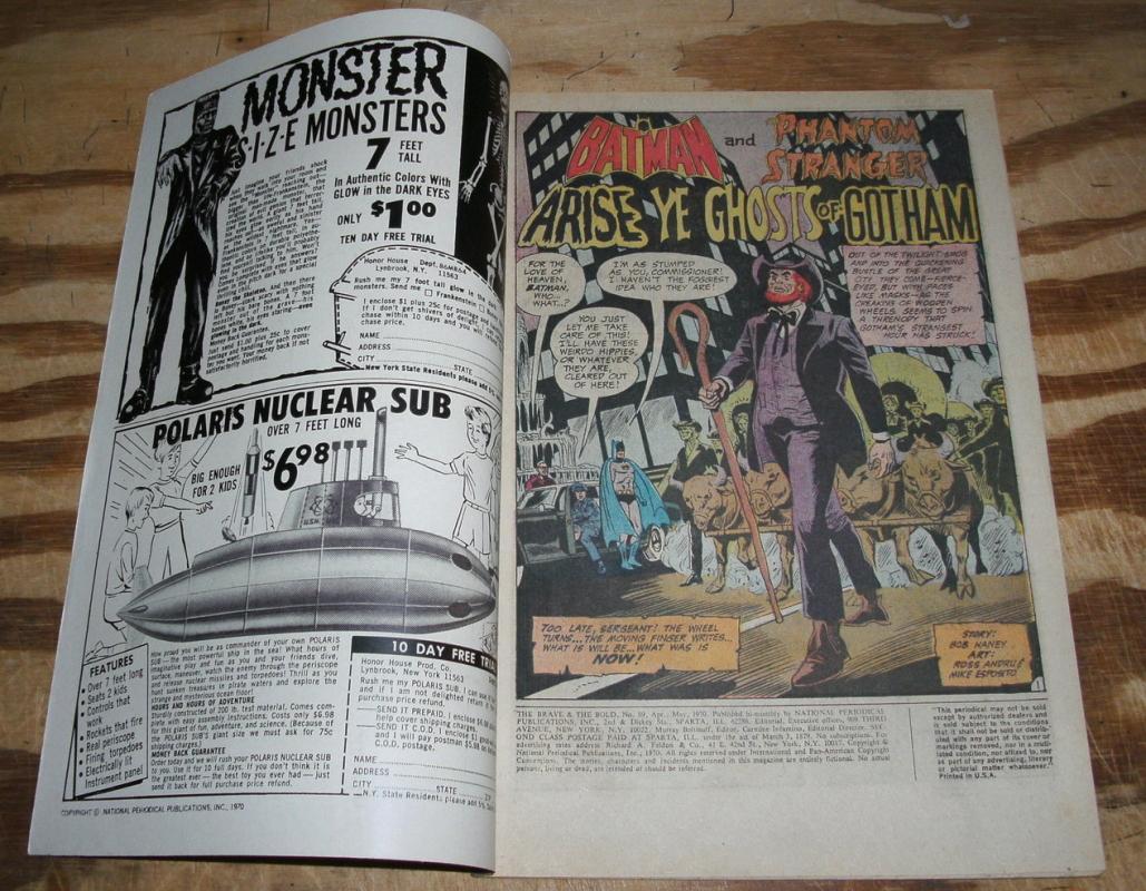 Brave and the Bold #89 comic book fine/very fine 7.0