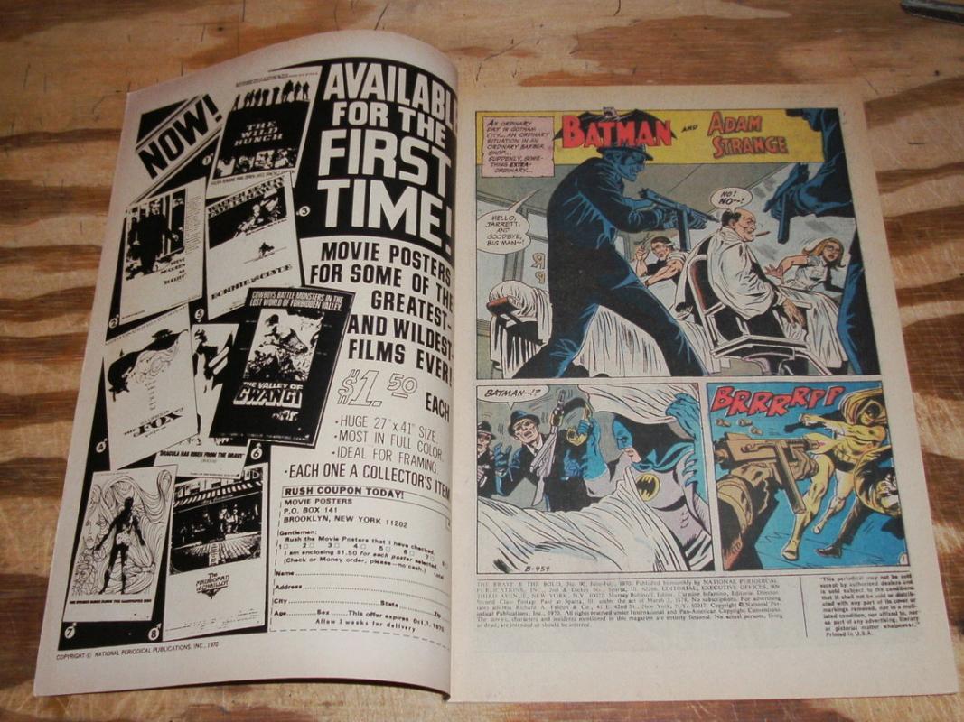 Brave and the Bold #90 comic book fine/very fine 7.0