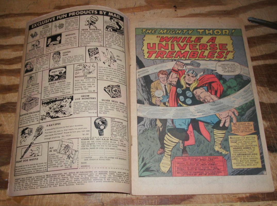 Journey Into Mystery #123 with Mighty Thor very good 4.0