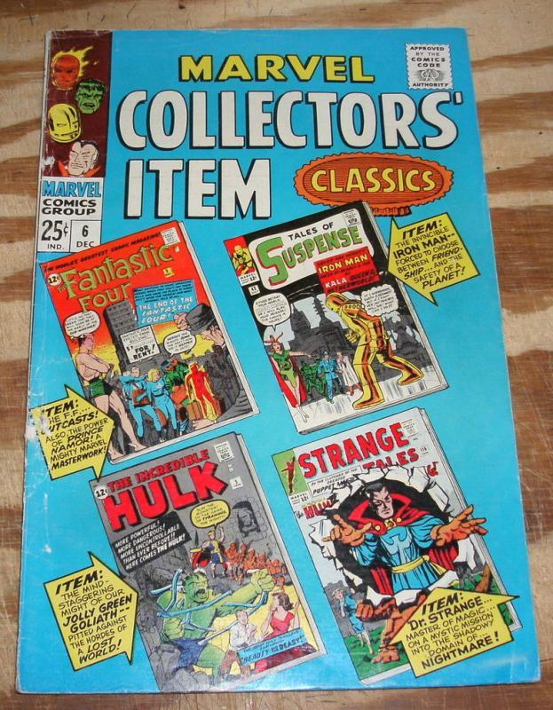 Marvel Collectors' Item Classics #6 comic book very good/fine 5.0