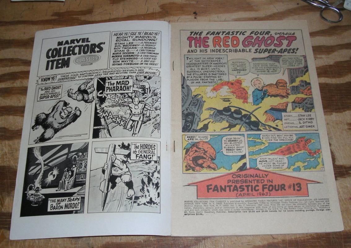 Marvel Collectors' Item Classics #7 comic book very good/fine 5.0