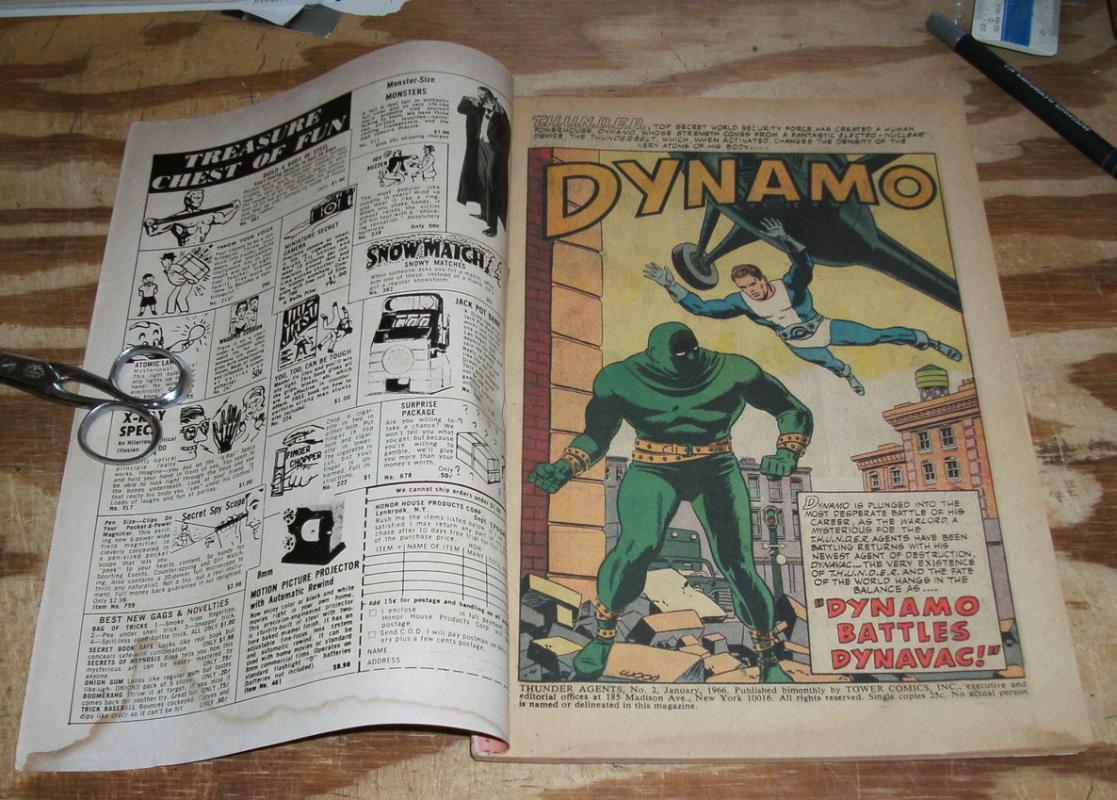 T.H.U.N.D.E.R. Agent Dynamo #2 vg/fn 5.0