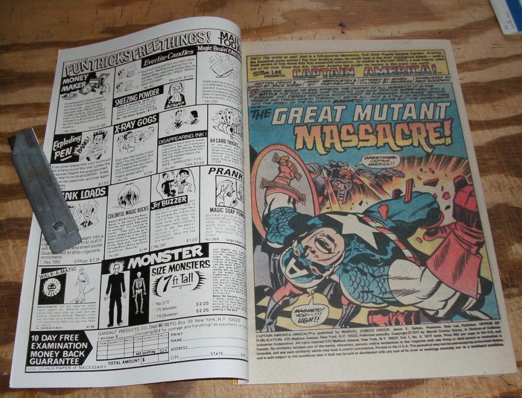 Captain America Annual #4 very fine 8.0