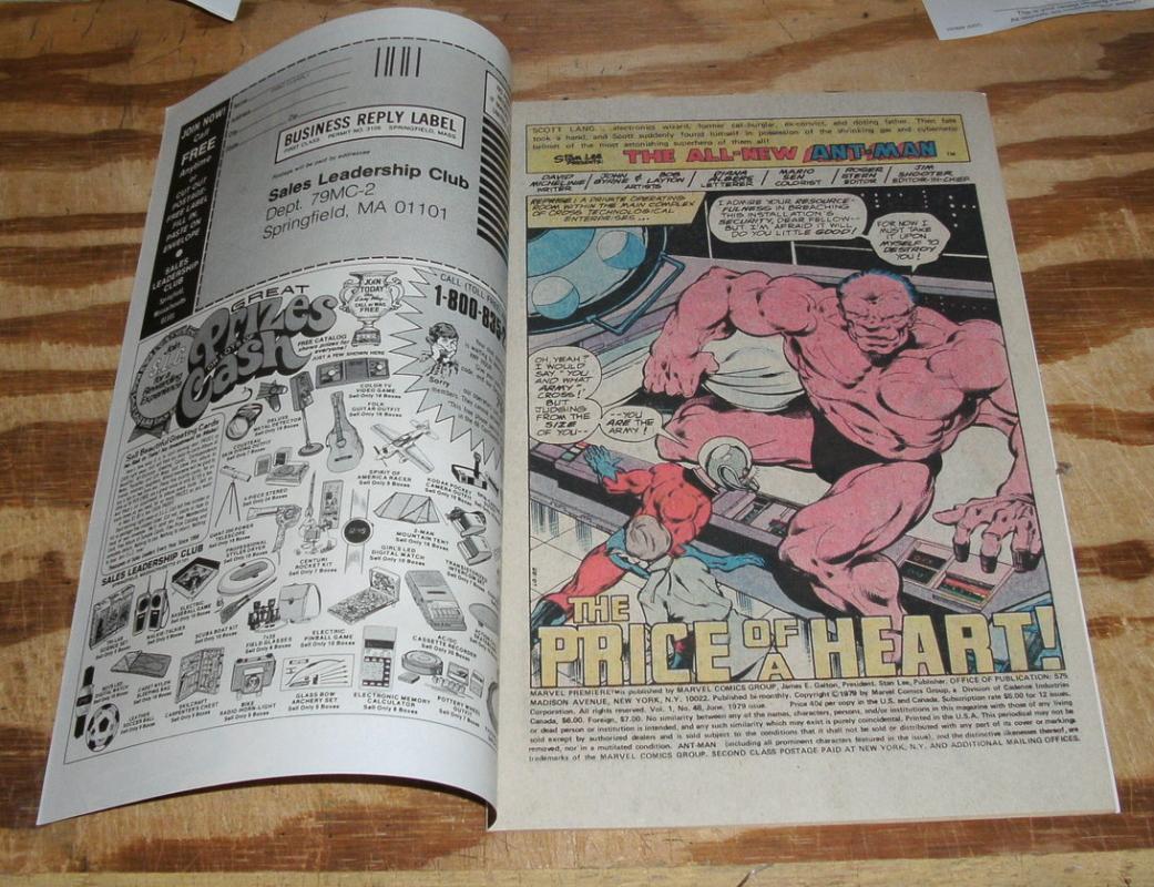 Marvel Premiere #48 featuring Ant-Man near mint 9.4