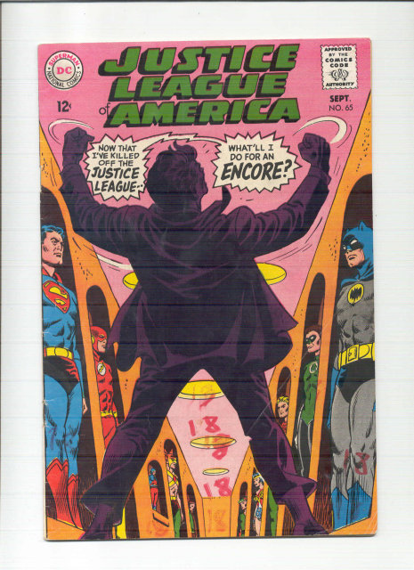 Justice League of America #65 comic book vg 4.0