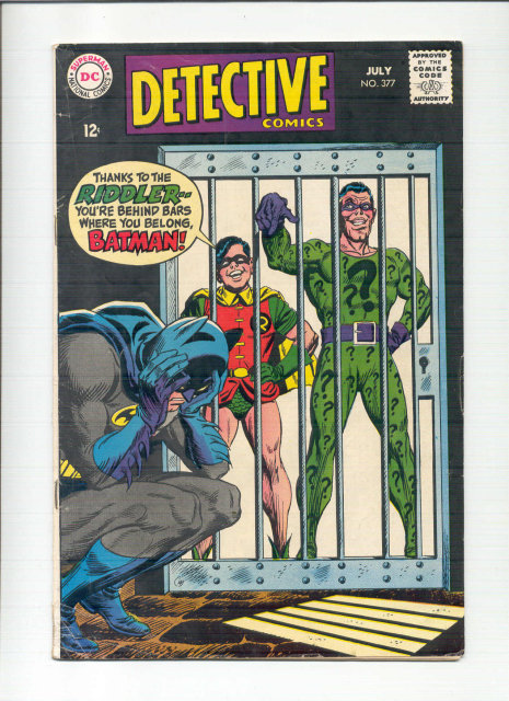 Detective #377 comic book vg 4.0