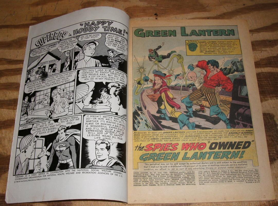 Green Lantern #37 comic book vg 4.0