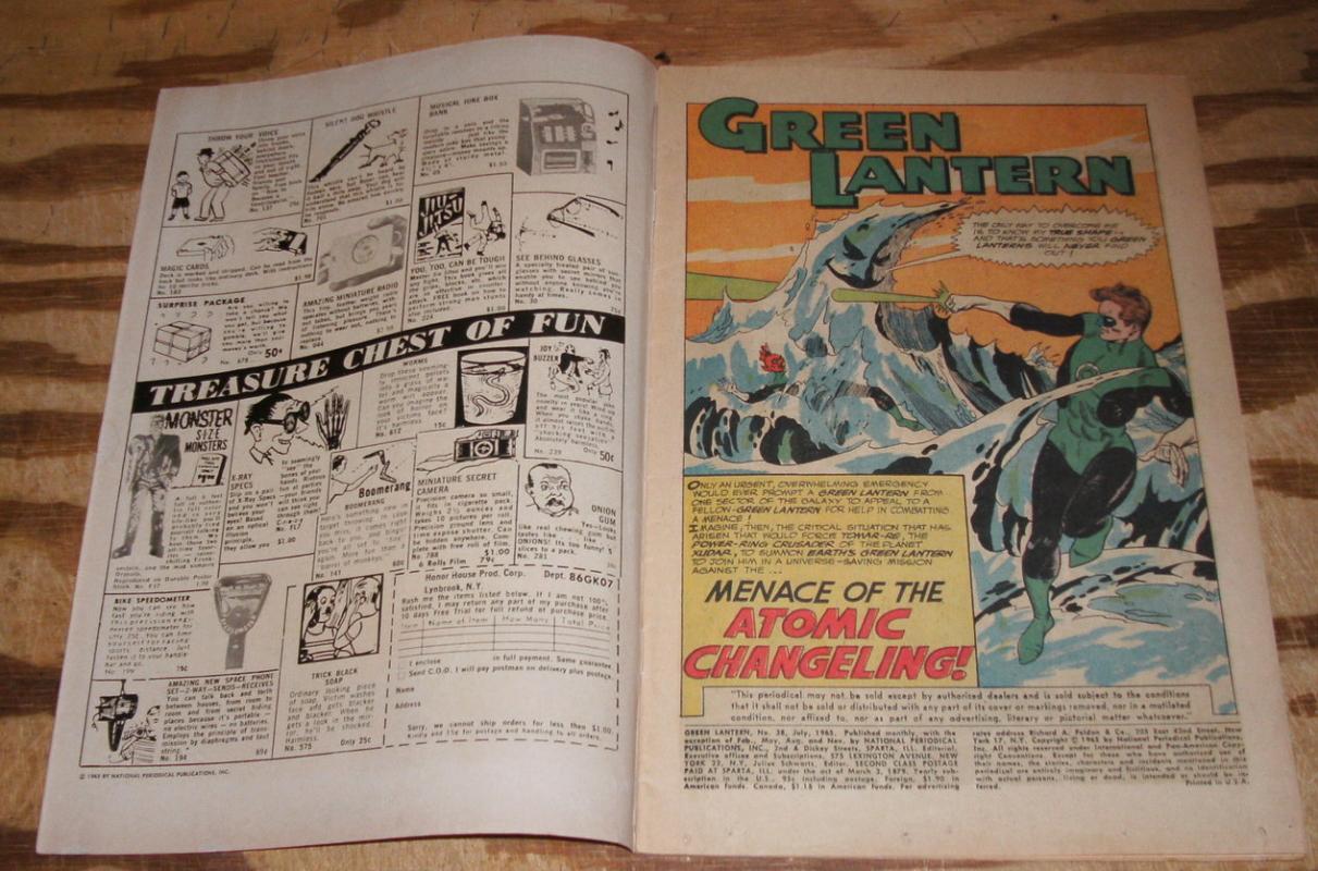 Green Lantern #38 comic book very good 4.0