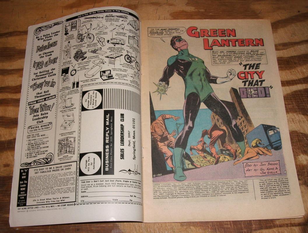 Green Lantern #71 comic book fine plus 6.5