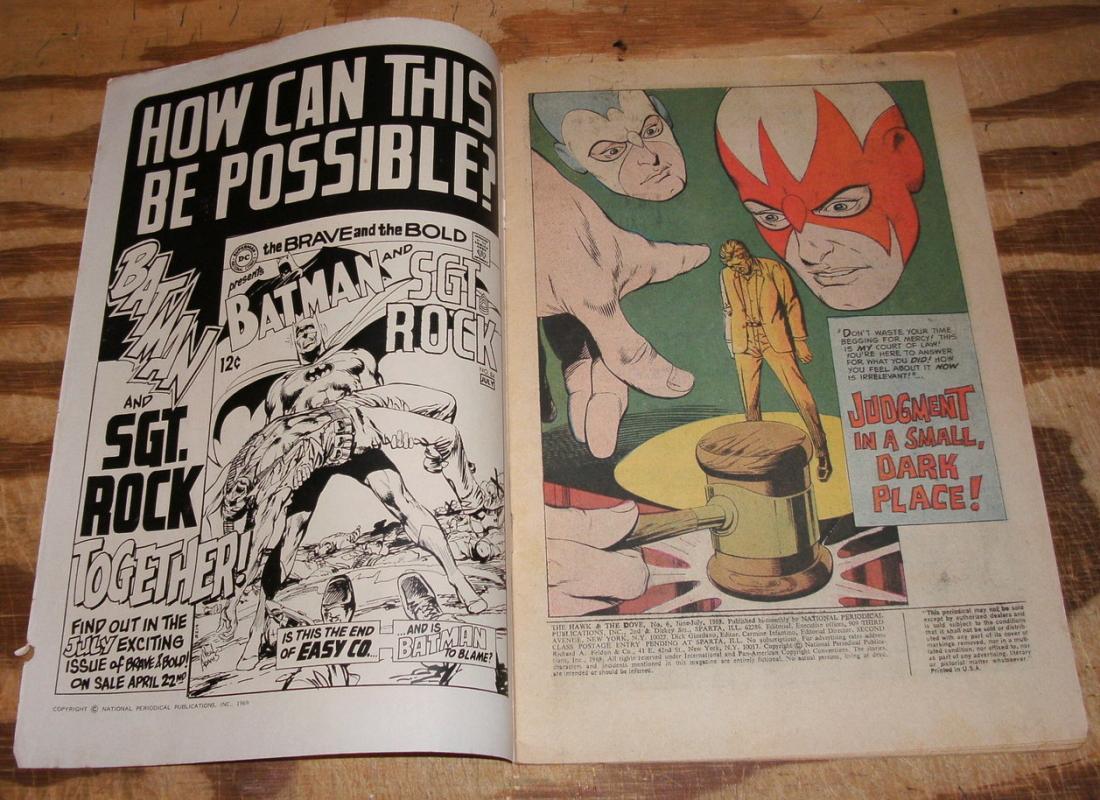 Hawk and the Dove #6 comic book very good 4.0