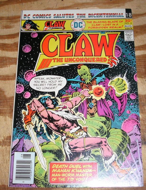 Claw the Unconquered #8 comic book near mint plus 9.6