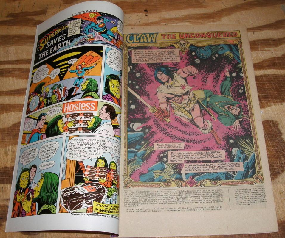 Claw the Unconquered #8 comic book near mint plus 9.6