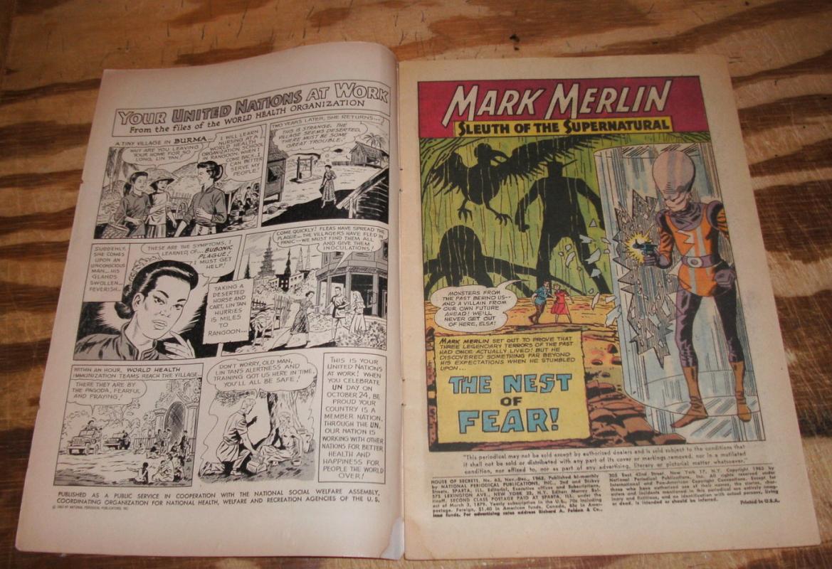 House of Secrets #63 comic book very good 4.0