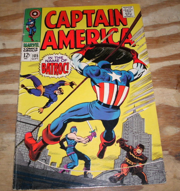 Captain America #105 comic book fine 6.0