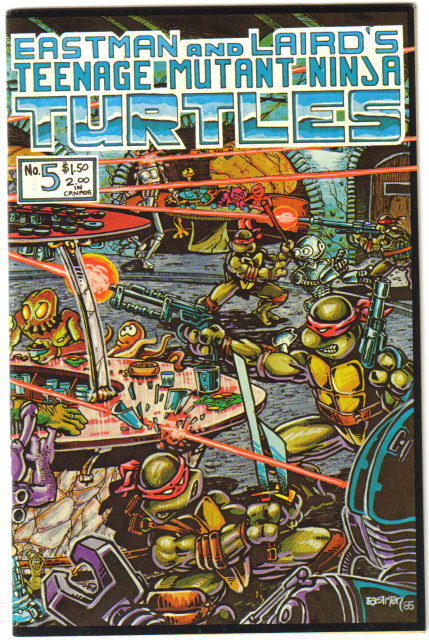 Teenage Mutant Ninja Turtles #5 comic book first print near mint 9.4