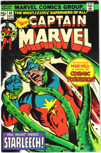 Captain Marvel #40 comic book near mint 9.4